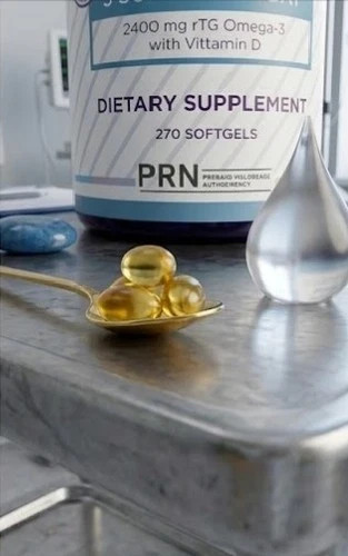 PRN De3 Omega Benefits 2400mg Omega-3 Fish Oil Vitamin D3 270Ct Pack 2 to 6
