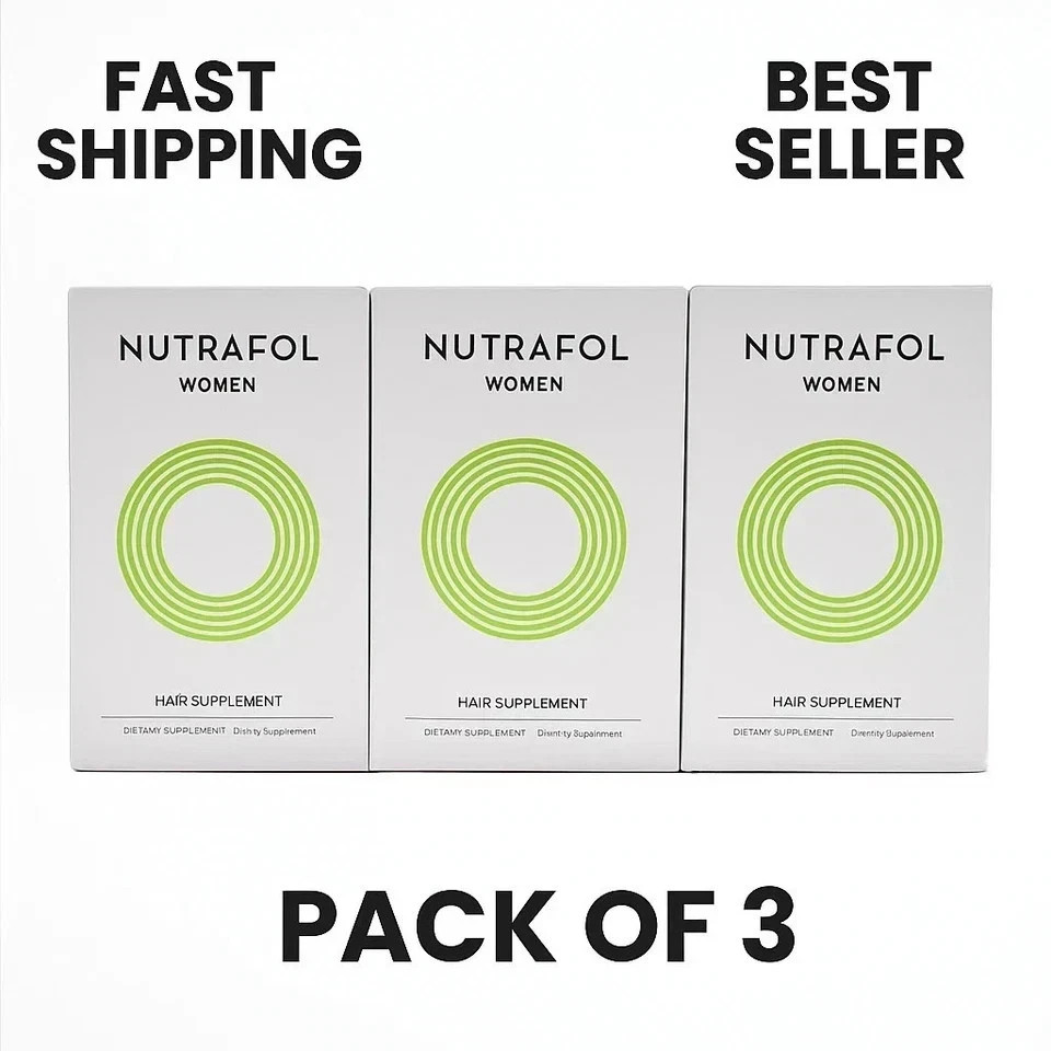 3 Pack (360 Capsules) Women’s Hair Growth Supplement | 3 Month Supply| Exp 2028