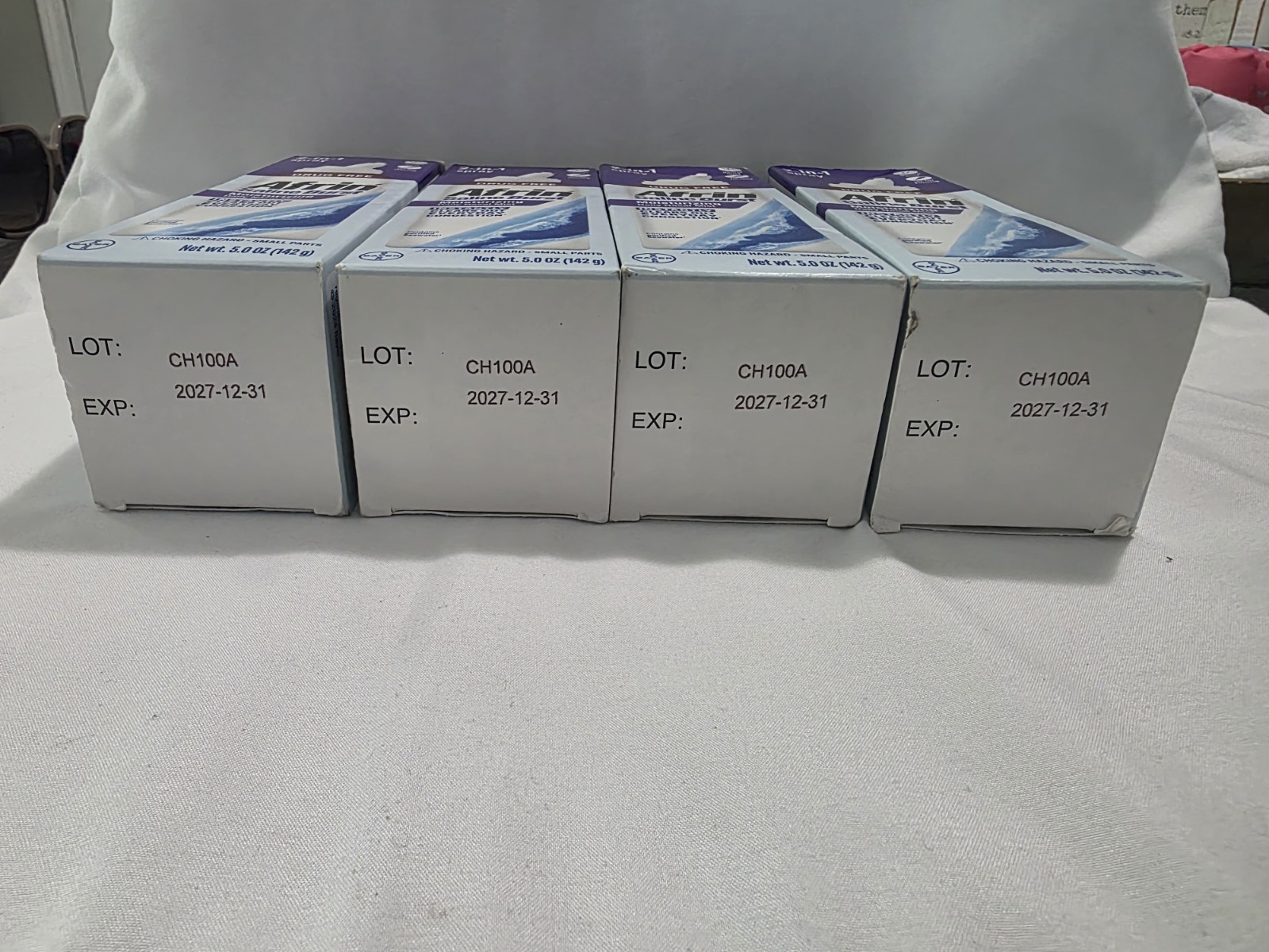 Lot Of 4 -Afrin Saline Burst Moisturizing Daily Nasal Spray. Exp 12/2027