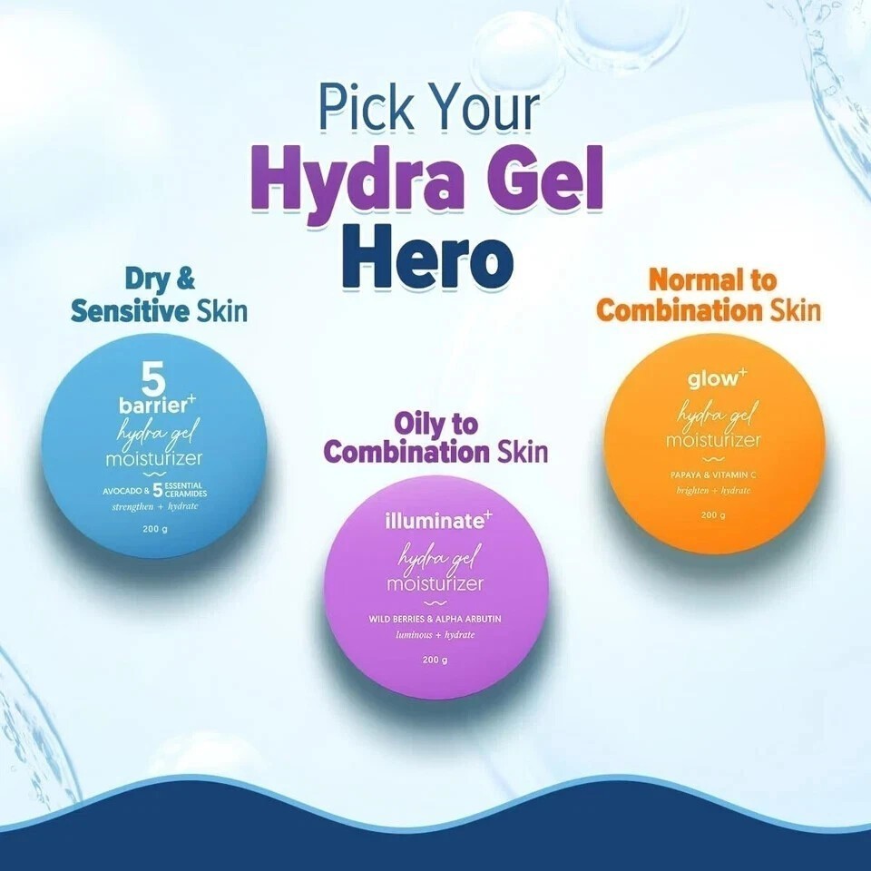 Aqualogica Illuminate Hydra Gel Moisturizer with Wild Berries Alpha Arbutin 200g