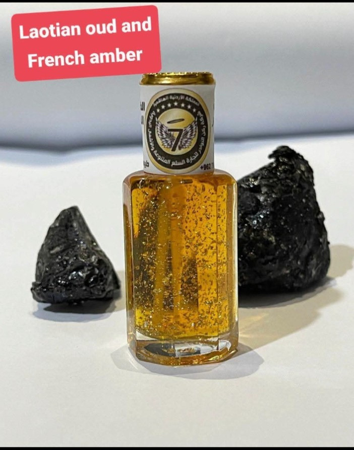 Gold Flakes Royal Amber & Laotian Oud – 100% Pure Luxury Perfume – 6ml Tola