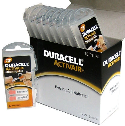 Duracell Activair Hearing Aid Batteries Size 13 New Fresh Exp-9-2029