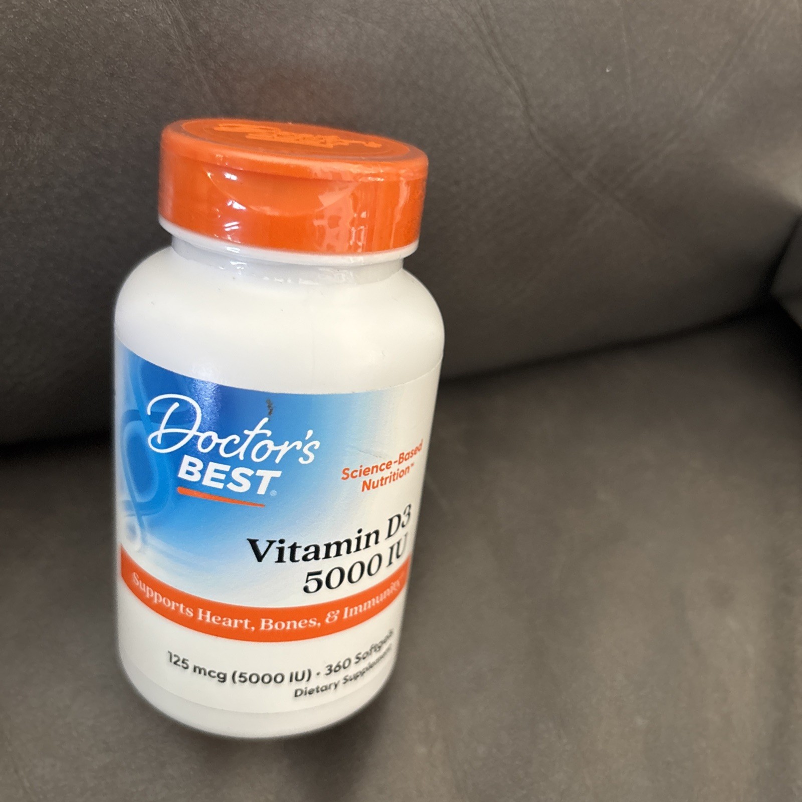 Doctor’s Best VITAMIN D3, 5.000 IU, 360 Soft gel