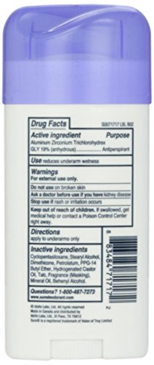Sure Deodorant Invisible Solid – 2.6 oz 2.6 Ounce (Pack of 1) Unscented