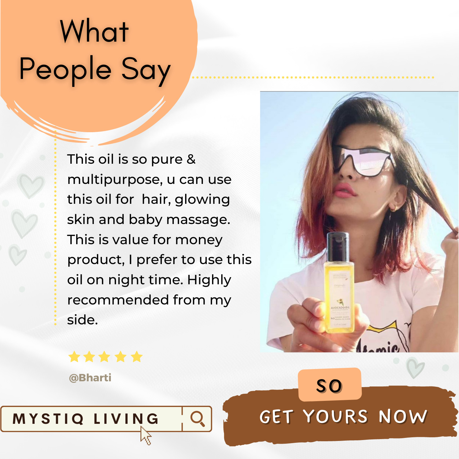 Mystiq Living Originals – Avocado Oil – 200 ML