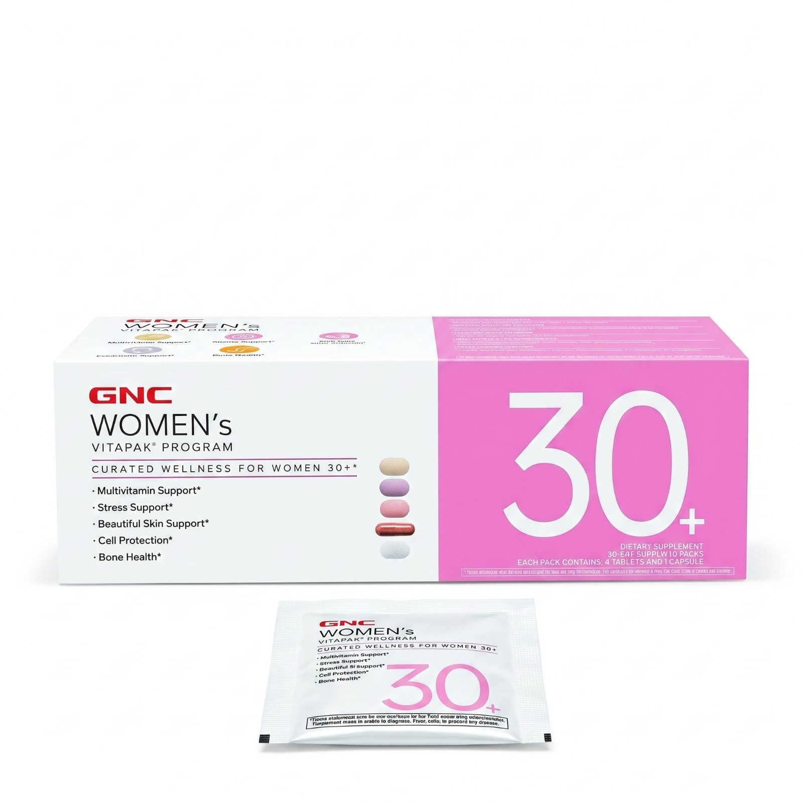 GNC Women’s Vitapak Program 30+ Curated Wellness for Women 30-Day Supply