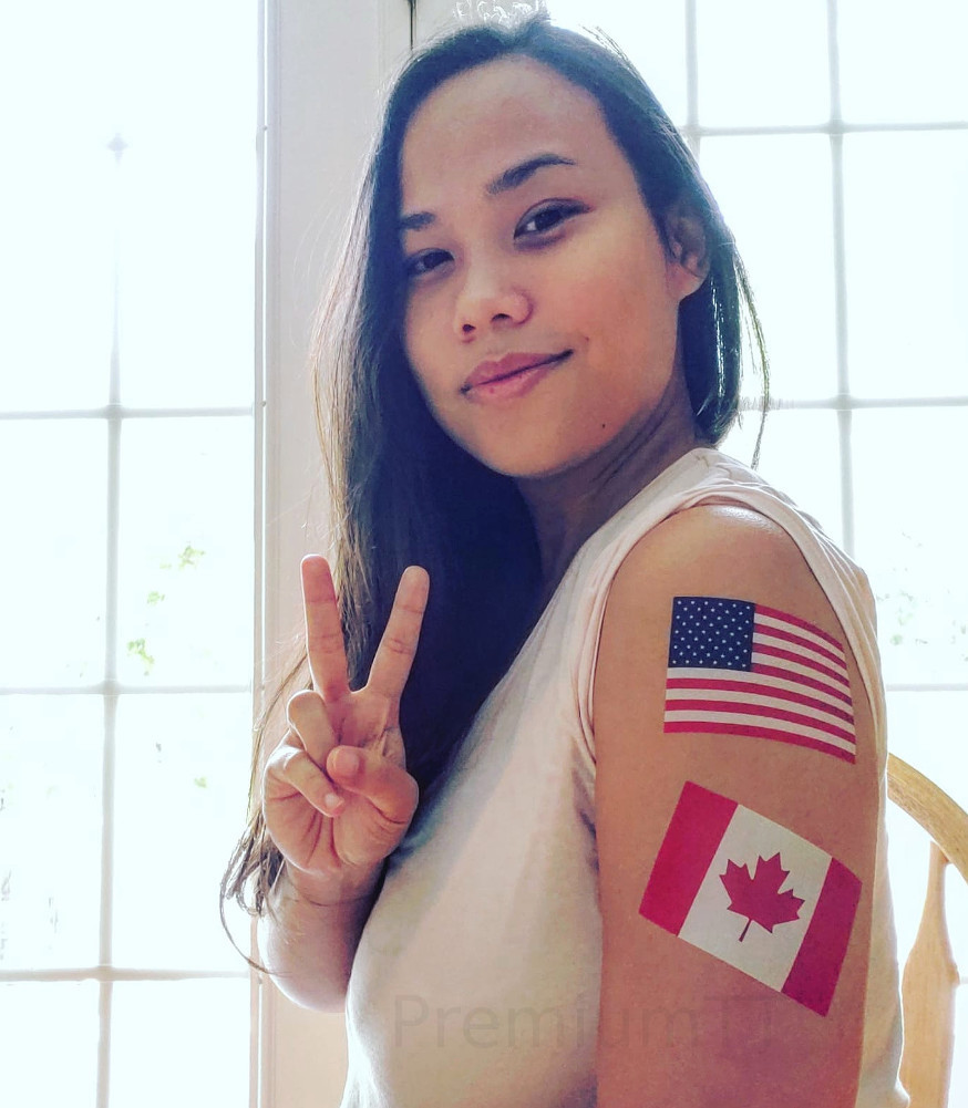 8 Large United States of America Flag Tattoos: American US Party Favors