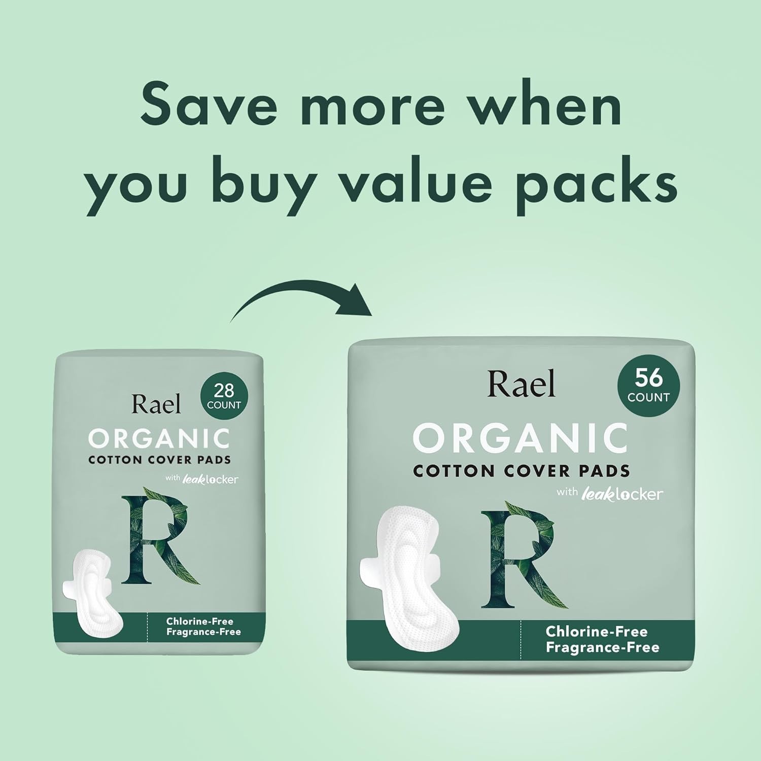 Organic Cotton Cover Pads – Ultra Thin, Unscented, 28 Count for Ultimate Comfort
