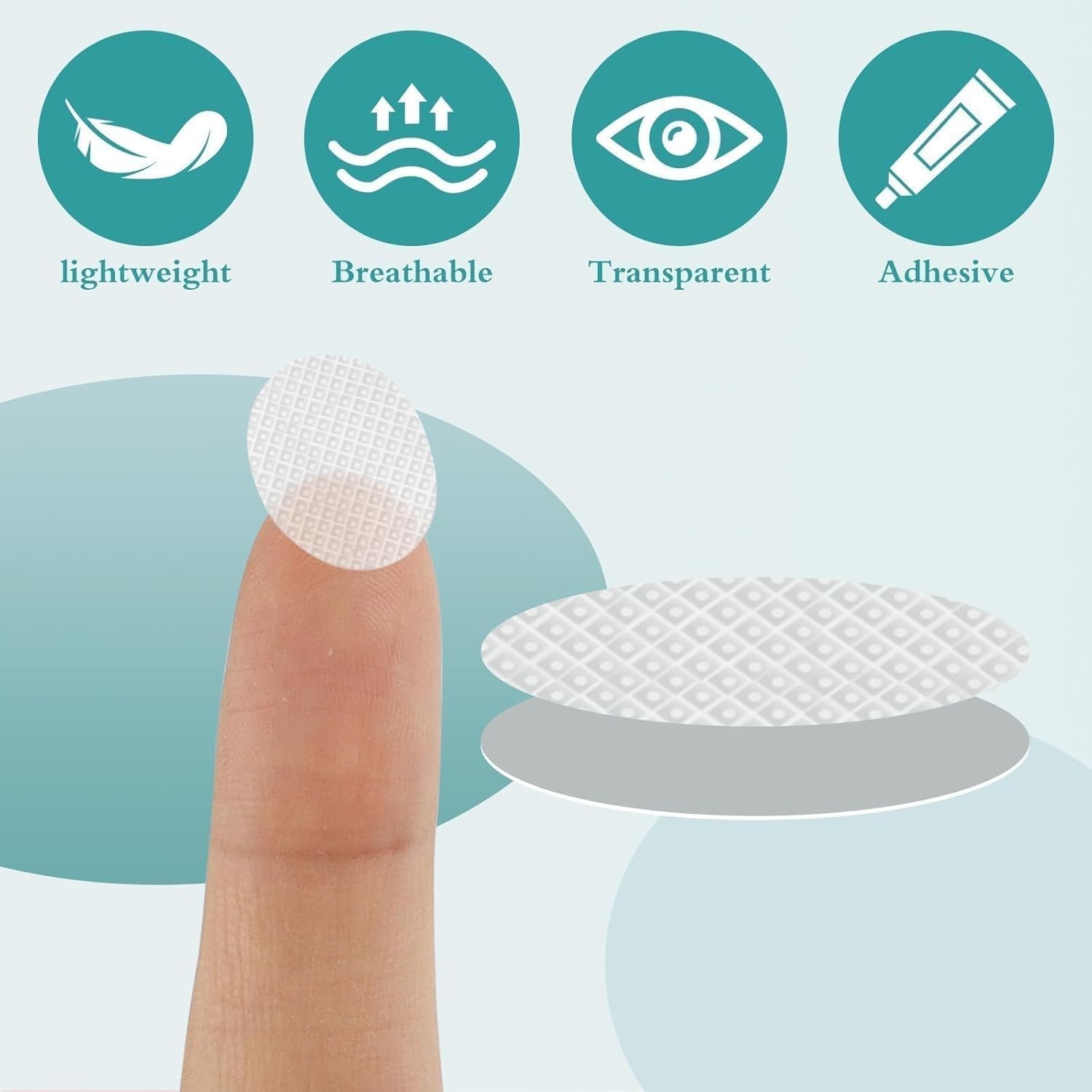 500PCS Ear Lobe Support Patches for Earrings, Clear Earring Stickers for Heavy E