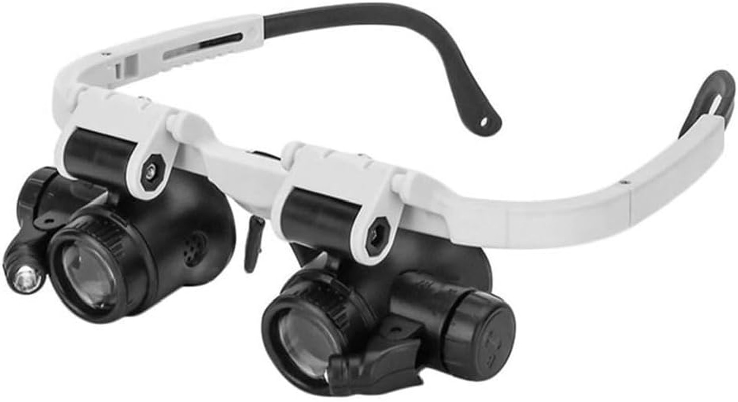 1Pc XXX Binocular LED Magnifying Headset Flexible Design for Precision Work for