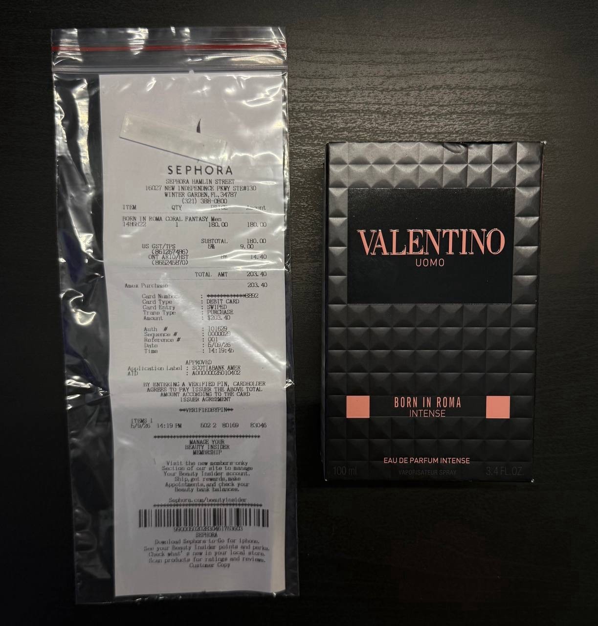 Valentino Uomo Born In Roma Intense Eau de Parfum Intense Spray 3.4 fl oz