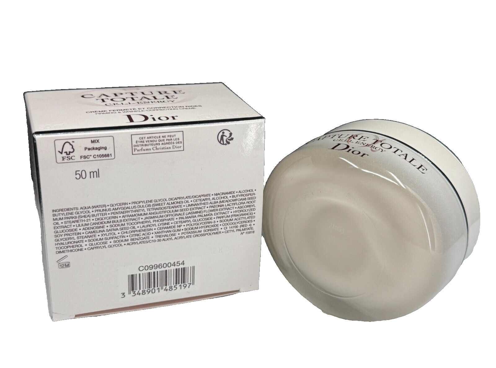 Dior Capture Totale Cell Energy Firming & Wrinkle Correcting Creme 1.7 oz NIB