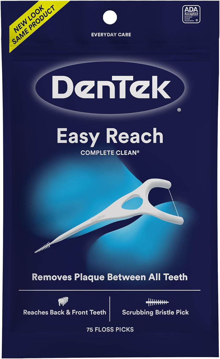 Complete Clean Floss Picks | Removes Food & Plaque | 75 Count