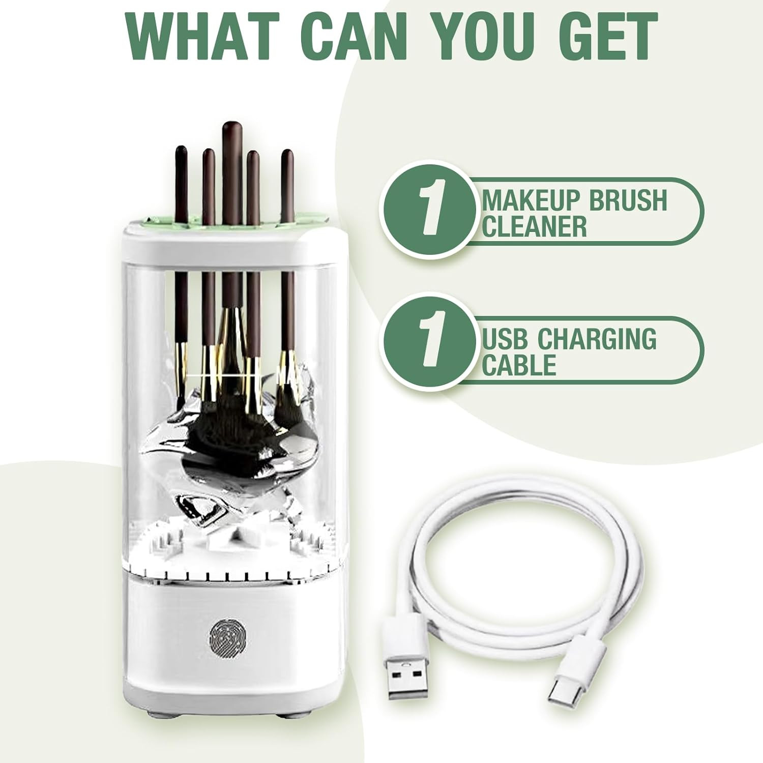 Electric Makeup Brush Cleaner Machine, Upgrade Cosmetic Brush Cleaner,Automatic
