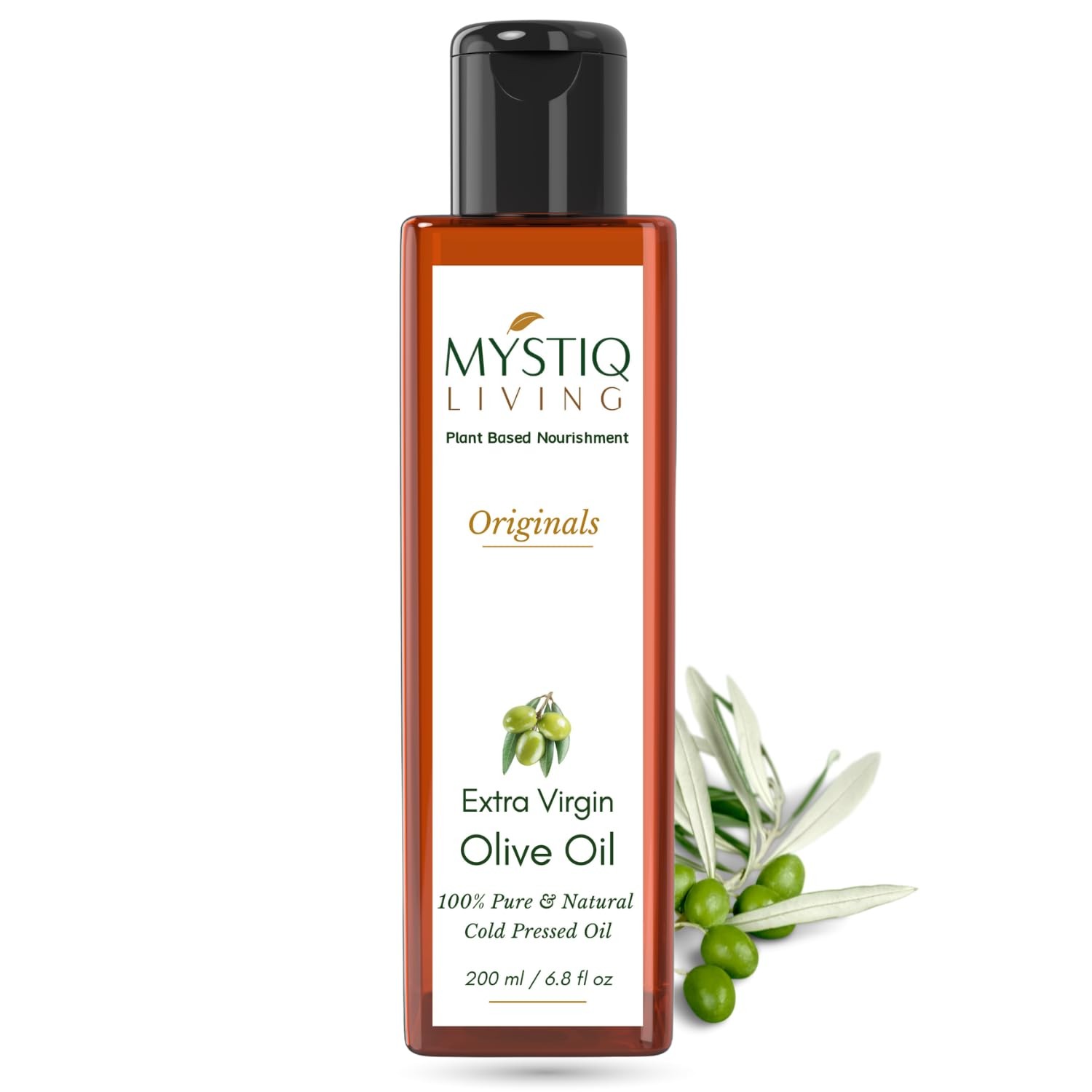 Mystiq Living Extra Virgin Olive Oil For Skin & Hair 200ml