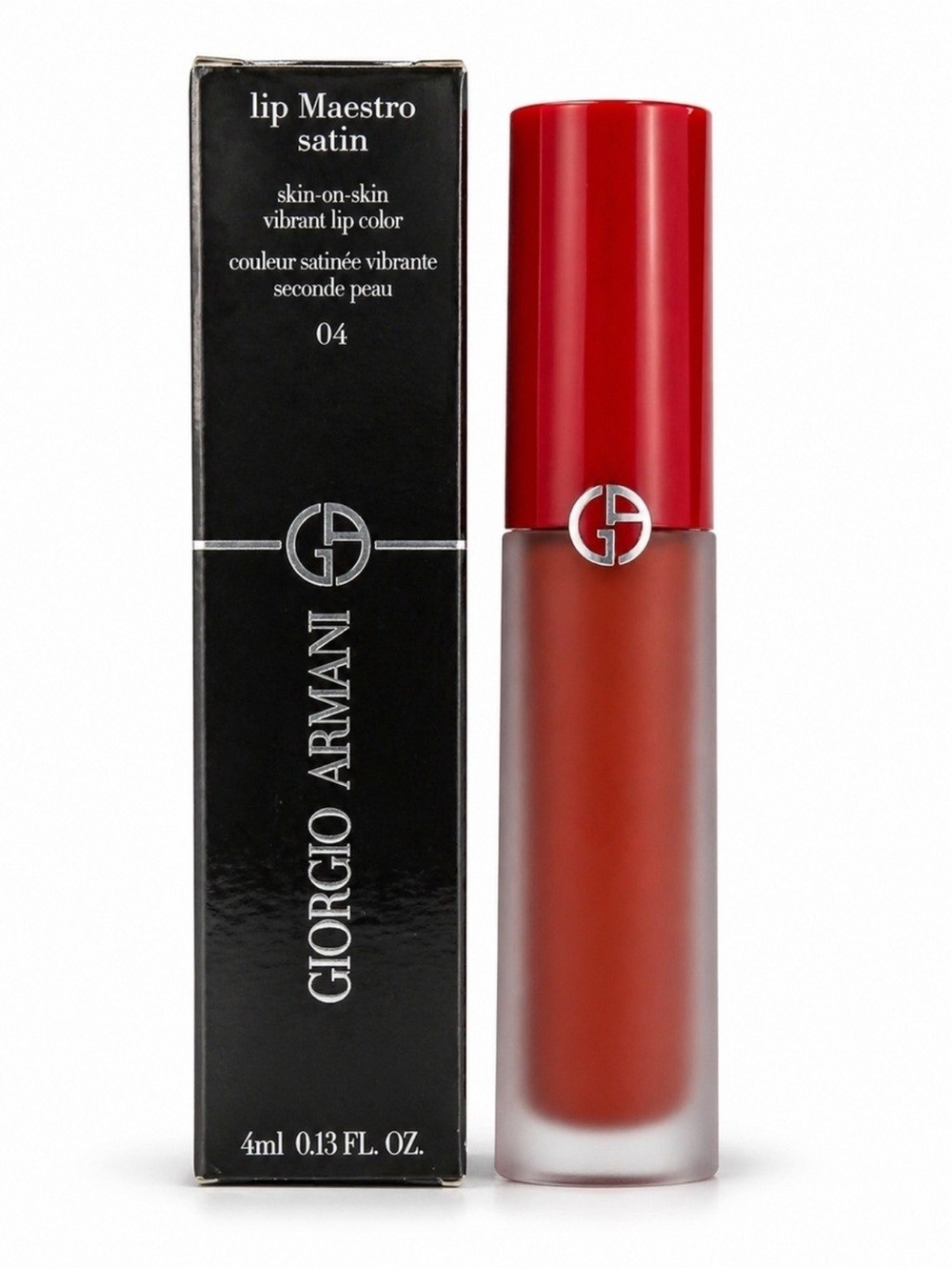 Giorgio Armani Lip Maestro Satin Lip Color in 04 Live Concert NEW