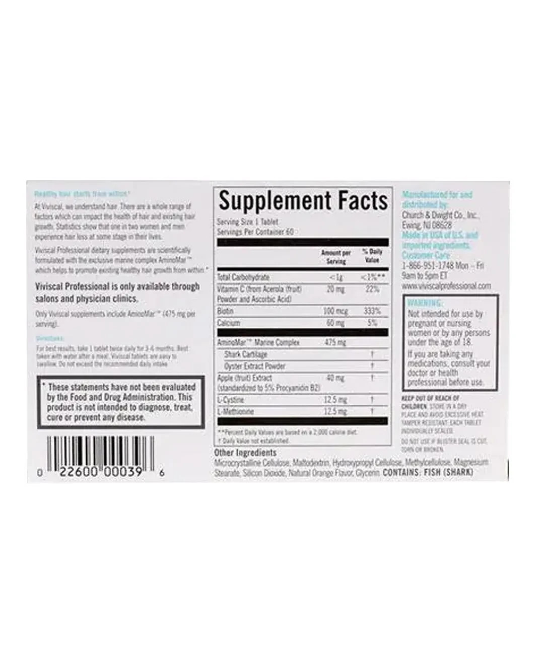 Viviscal Pro Hair Growth Supplement 180 Count Hair Vitamins Exp 04/2027