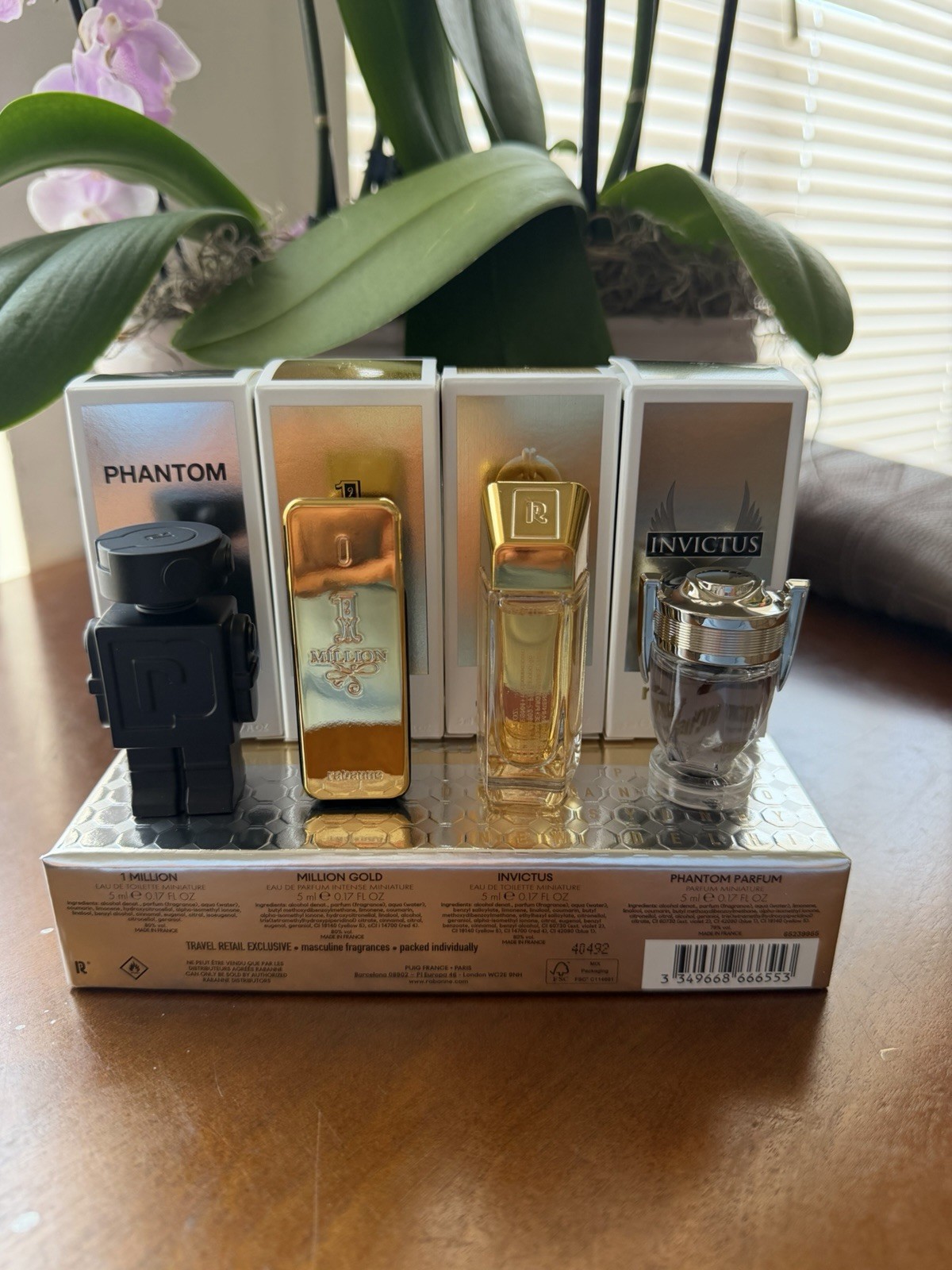 rabanne 1 Million Phantom Invictus Million Gold Spray Gift Set 5 mL Travel