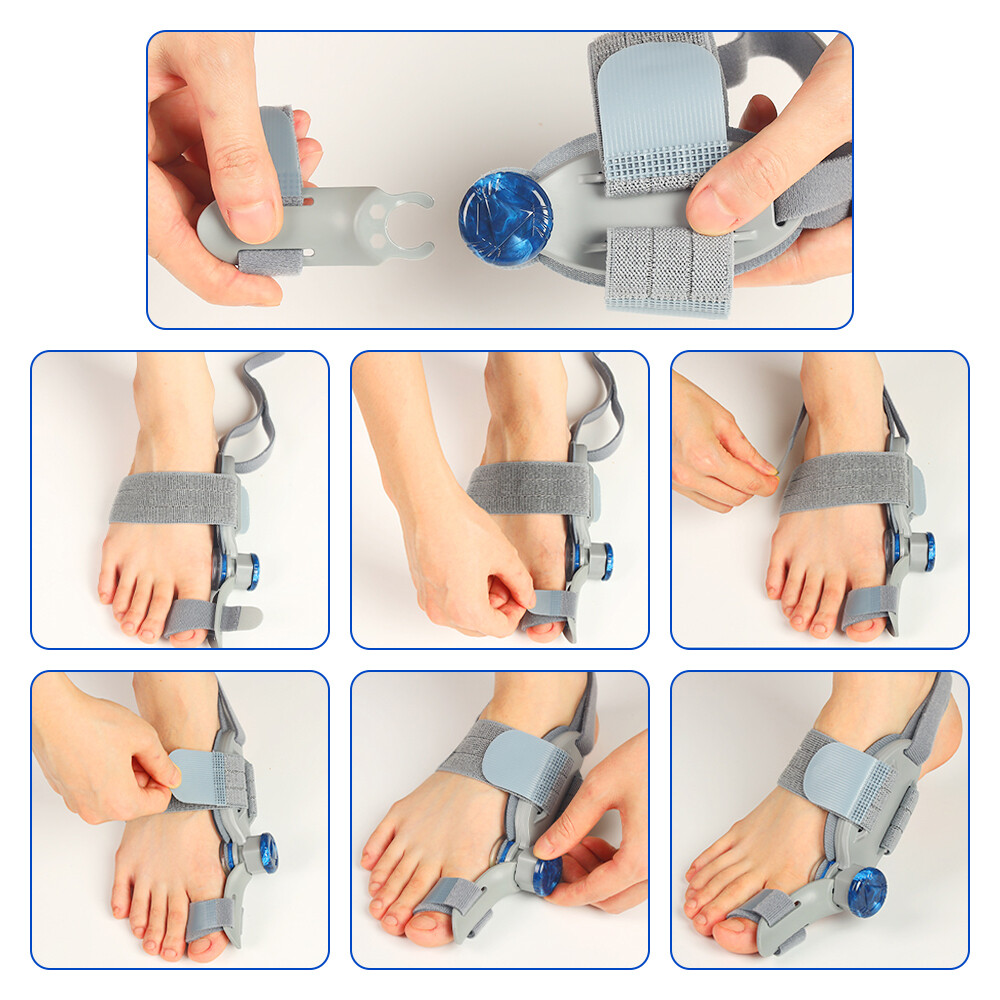 2PCS Bunion Fix Toe Valgus Corrector Big Toe Straightener for Men & Women 1Pair