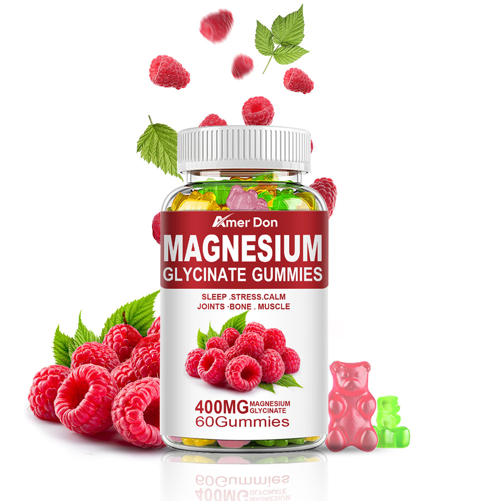 Magnesium Glycinate Gummies – Magnesium Supplements – Highest Potency 60 Gummies