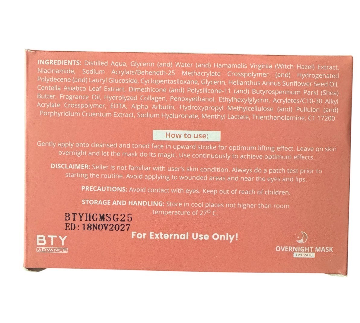 BTY Advance 4pcs Skincare Bundle