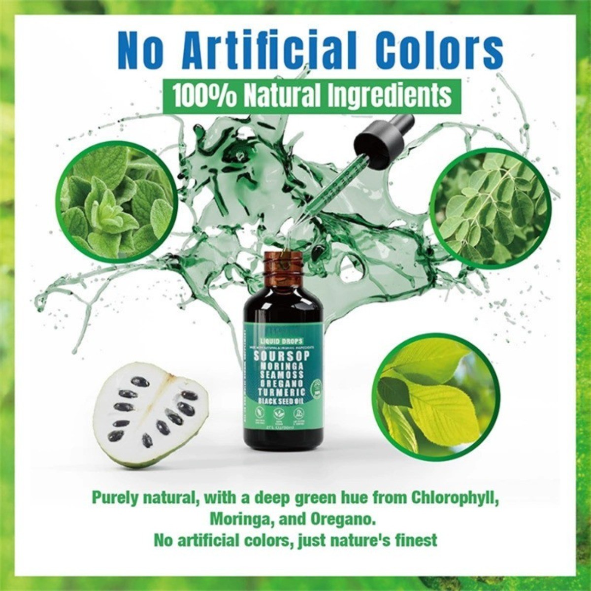 Soursop Pure Liquid Drops – 10-in-1 Herbal Blend for Immune & Wellness Support