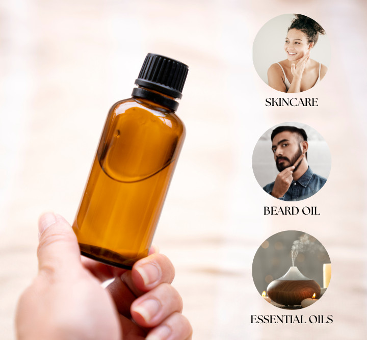 1 fl oz (30 ml) Amber Glass Bottle w/ Euro Dropper