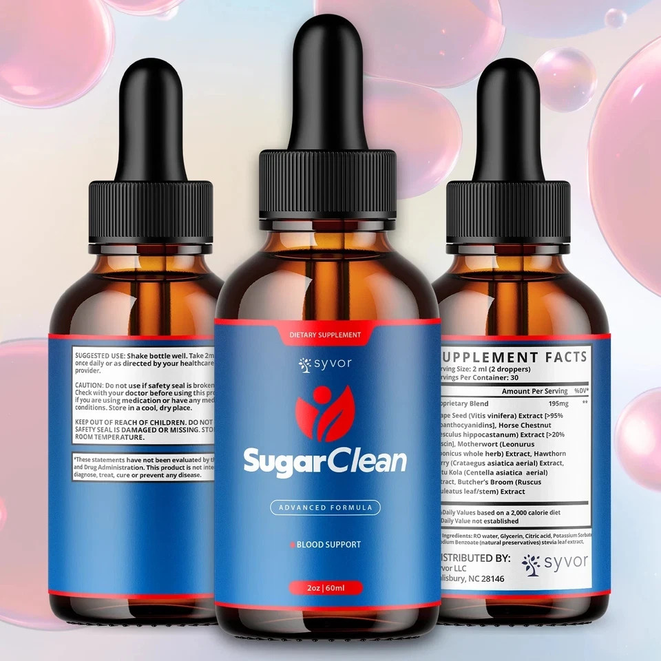 (1 Pack) Sugar Clean Blood Support Drops SugarClean Vitamin Supplement 30 Servs
