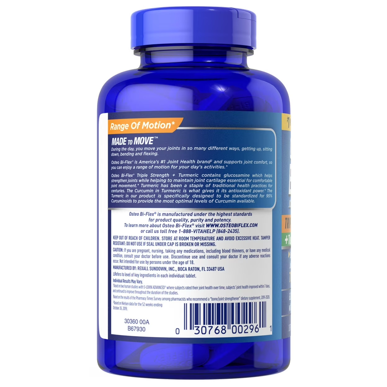 Osteo Bi-Flex Triple Strength with TURMERIC / 220 ct. / NEW & SEALED / Exp 2028
