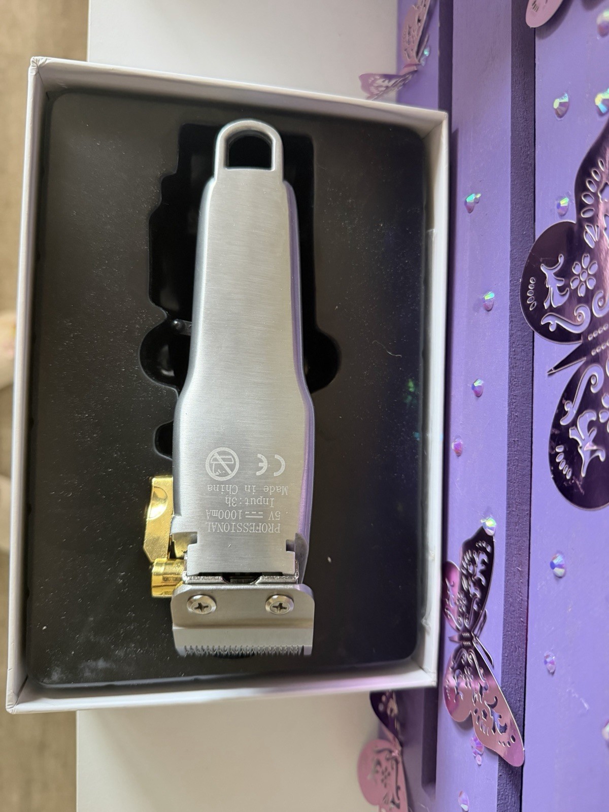 Kemei KM-1986+PG Gold Cordless USB Fast Charge Adjustable Blade Hair Clipper