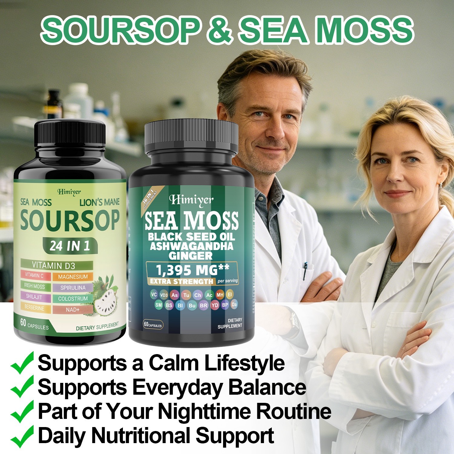 Soursop&Sea Moss Bundle – immune health, digestion, metabolic support