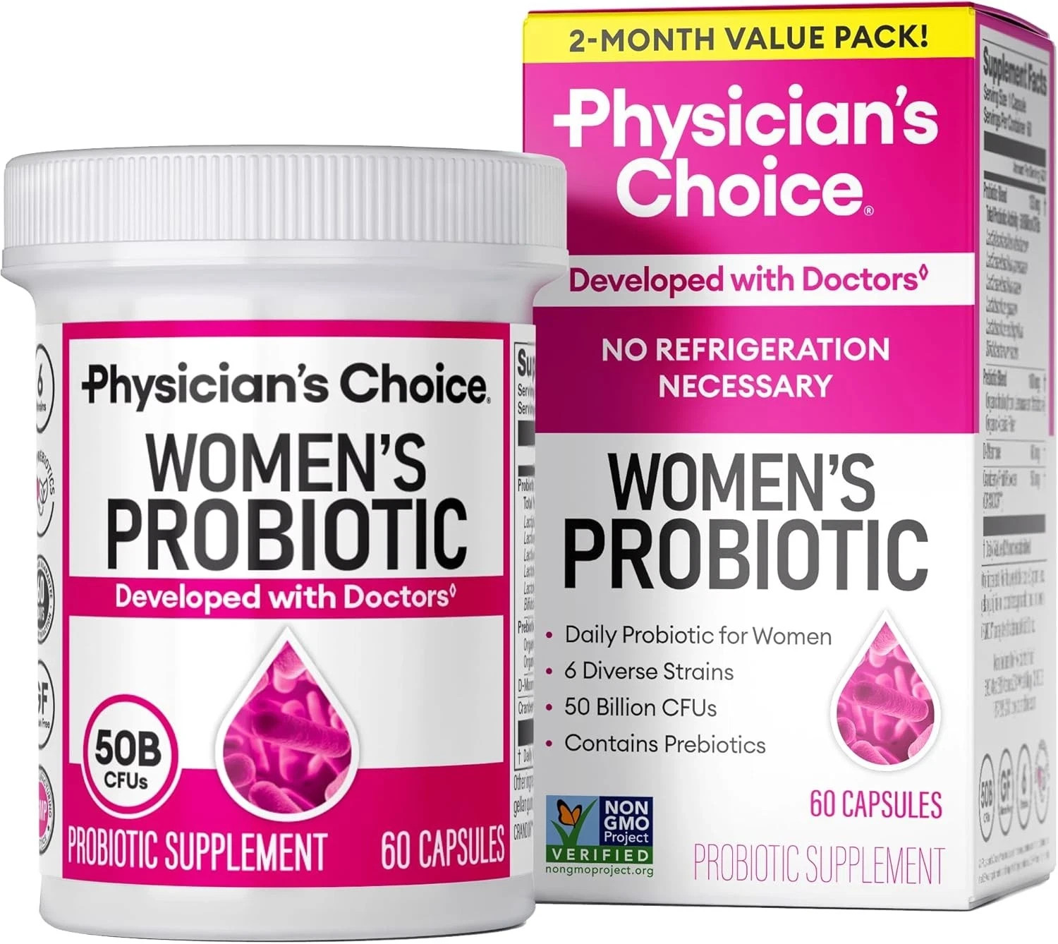 Physician’s Choice Probiotics – PH Balance, Digestive, UT, & Feminine Health – 5
