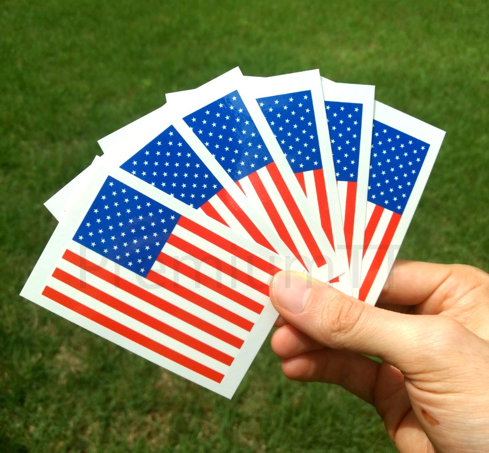 8 Large United States of America Flag Tattoos: American US Party Favors