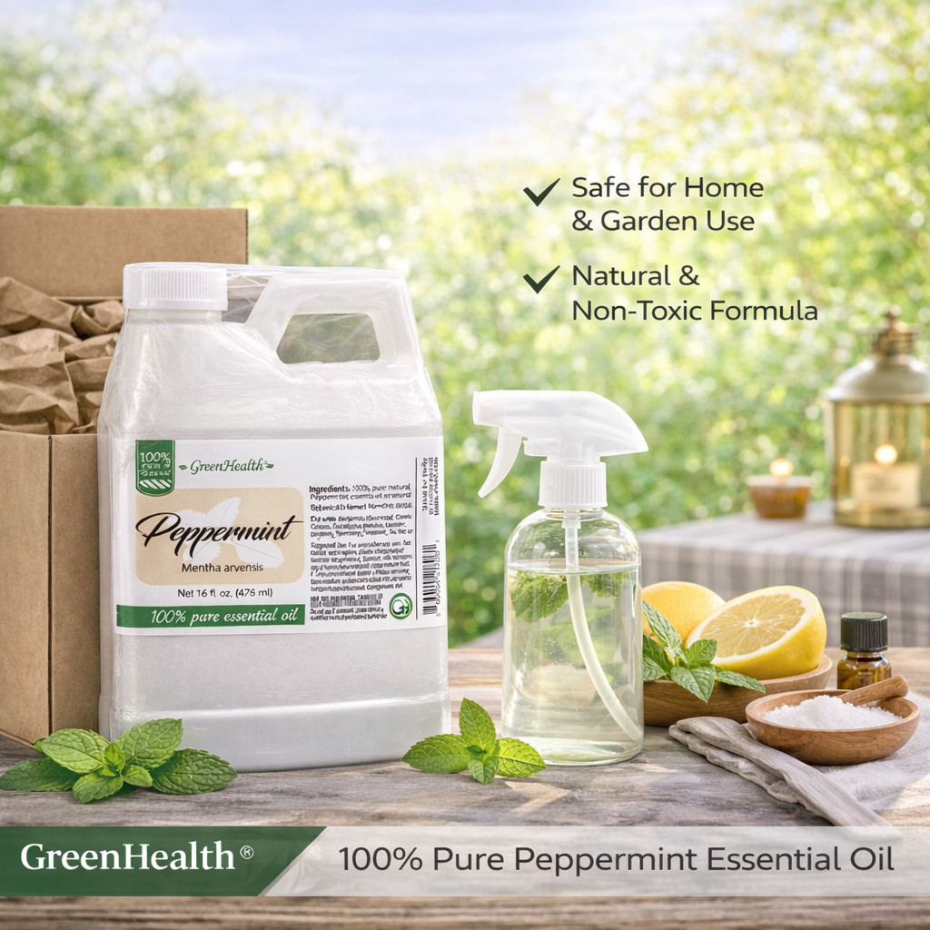16 fl oz Peppermint Essential Oil 100% Pure – Bulk Size
