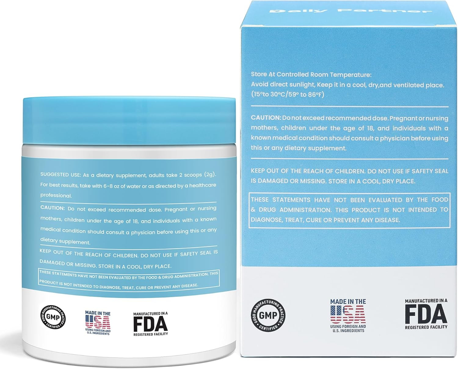 Daily Partner Colostrum Powder Supplement for Humans 120g ~ Exp 8/26