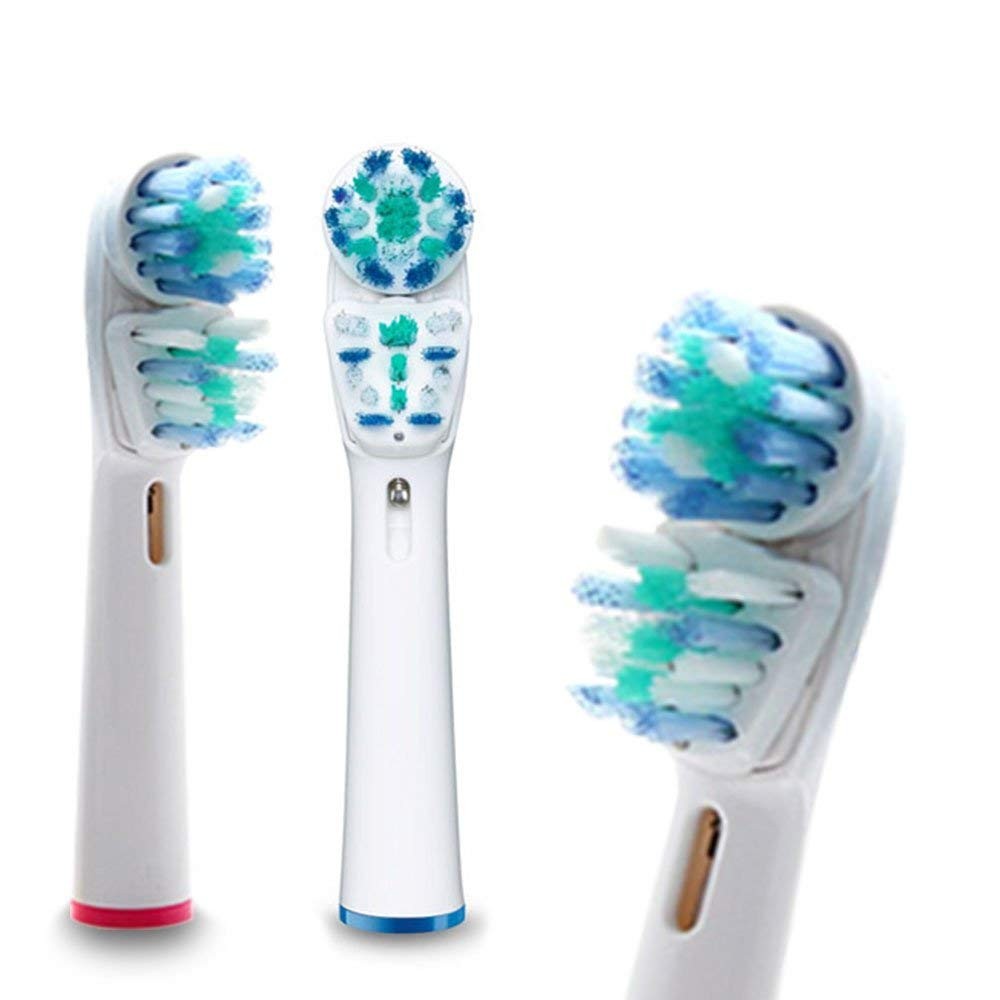 Hippie Hype Double Clean Brush Heads Compatible Braun Oral-B Dual Clean