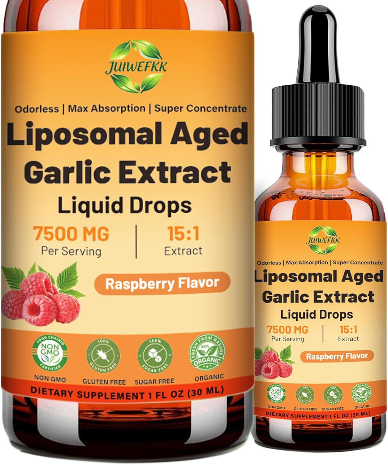 Aged Garlic Extract Liquid Drop 15:1 7500mg 1 Fl Oz (Pack of 1)