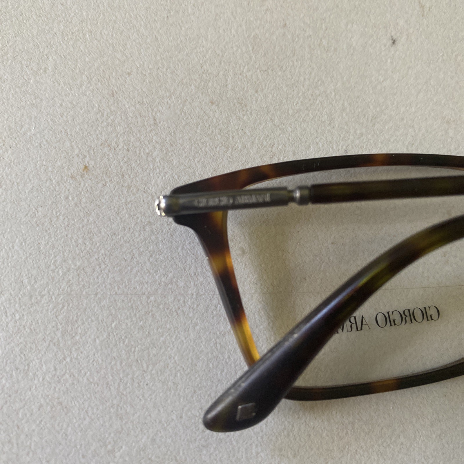 Giorgio Armani Rectangle Man Eyeglasses AR7037 5089 53mm Matte Dark Havana – NEW