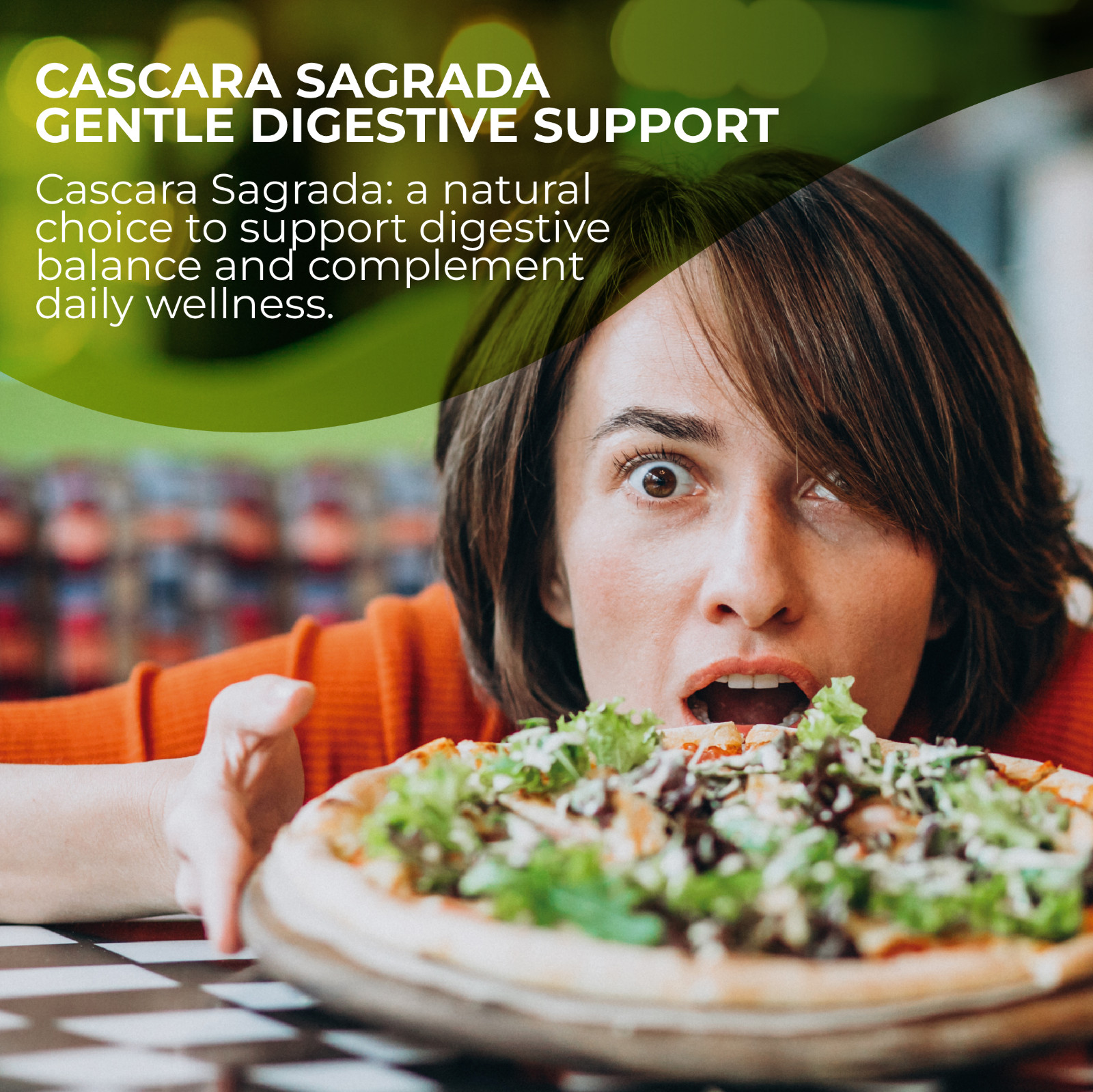 CASCARA SAGRADA – Gentle Natural Laxative – Digestive & Metabolism – 60 Caps