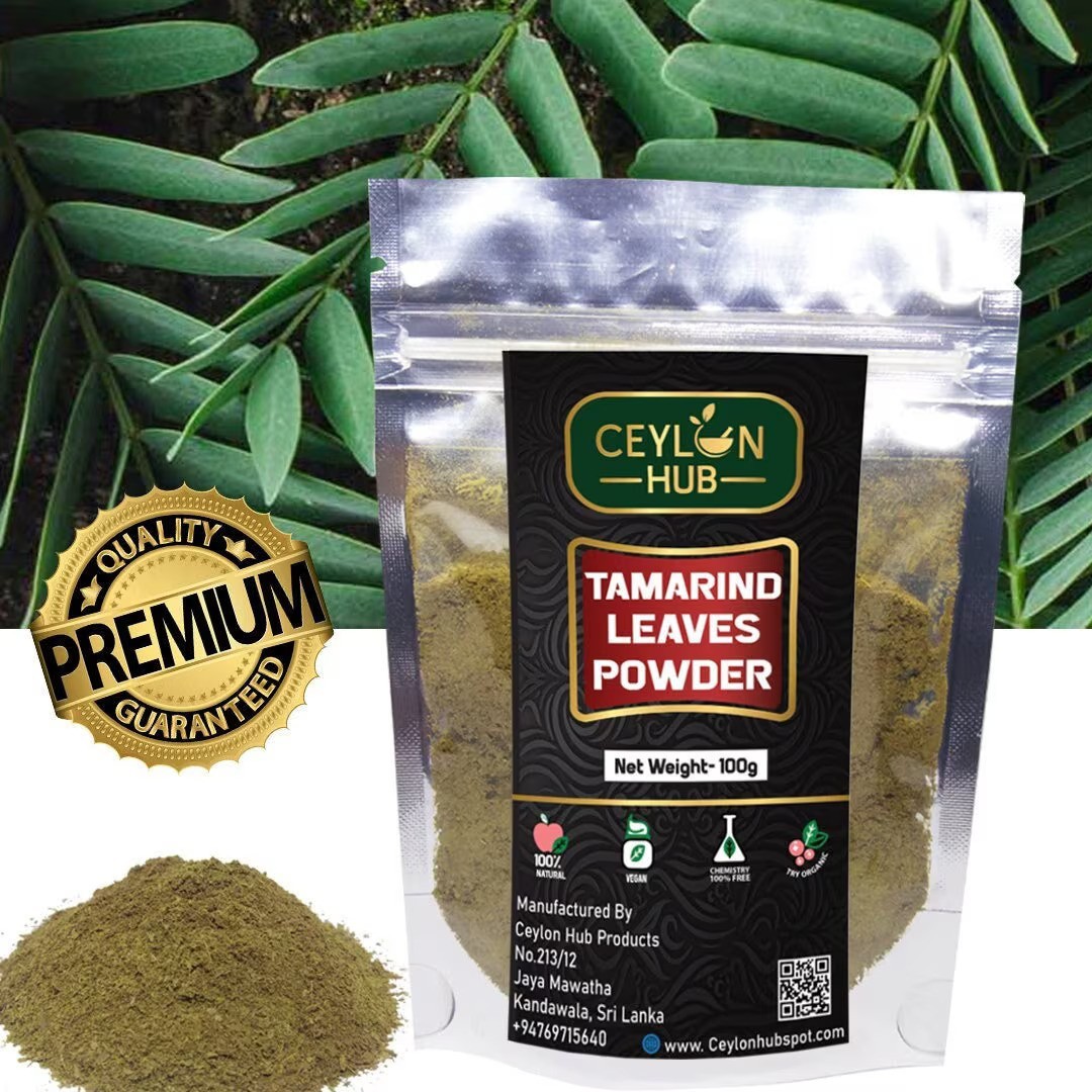 Organic Tamarind Leaf Powder 100% Pure Ceylon Herbal Tea Wellness Tamarindus Oz