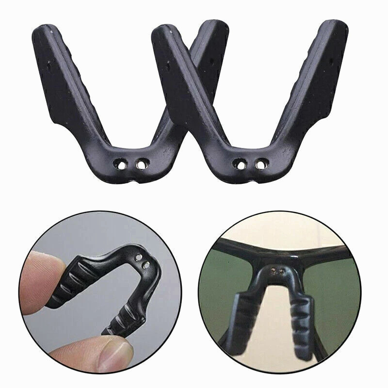 2Pcs Anti-slip silicone Stick On Nose Pads For Eyeglasses Sunglasses.