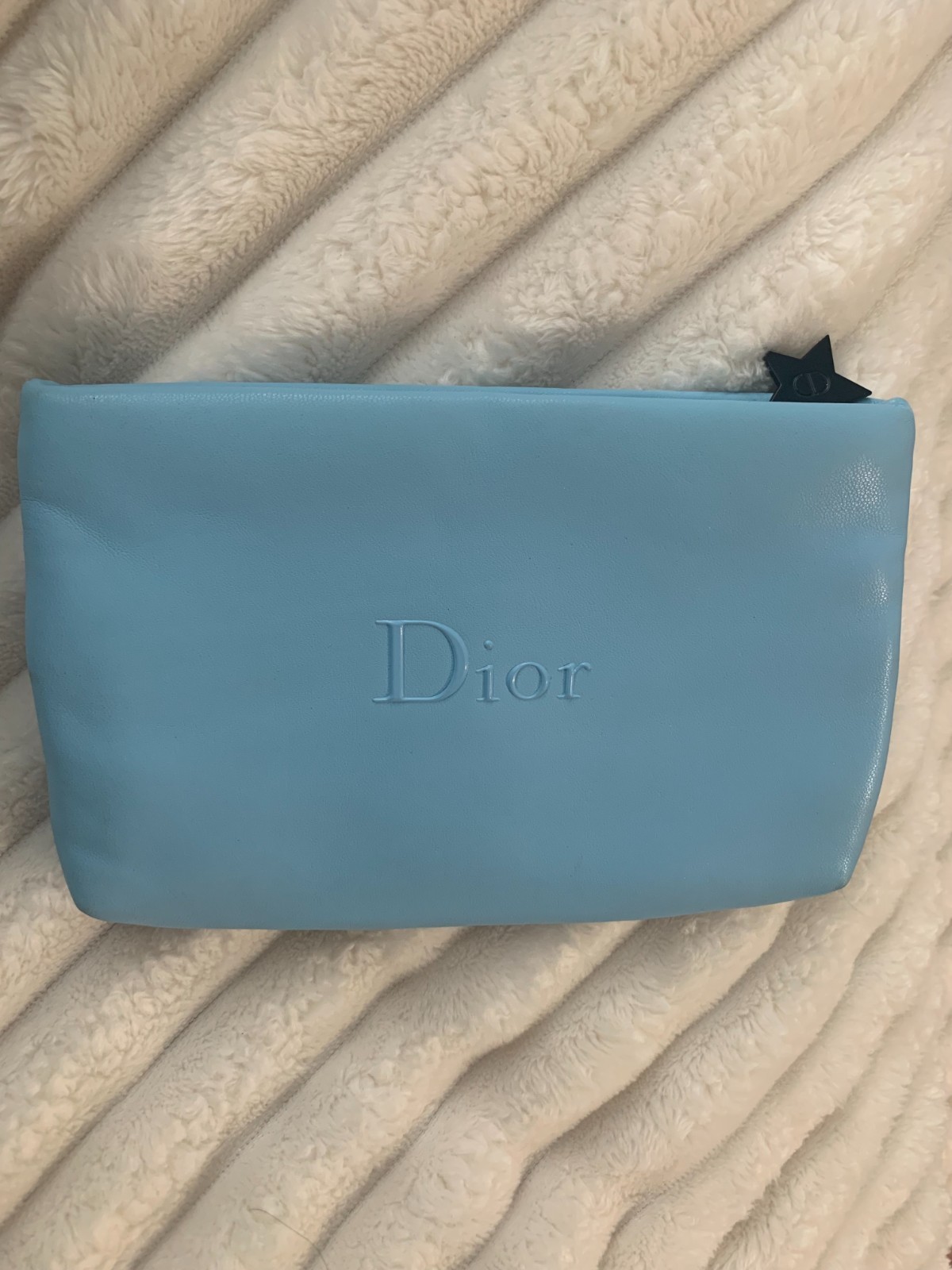 Rare Dior Blue Cosmetic Bag/ Wristlet Set