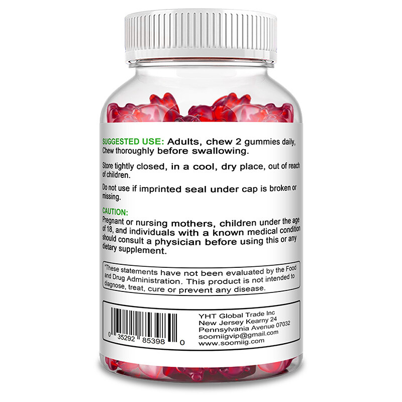 Magnesium GUMMIES HIGH ABSORPTION Citrate 200 mg per serving
