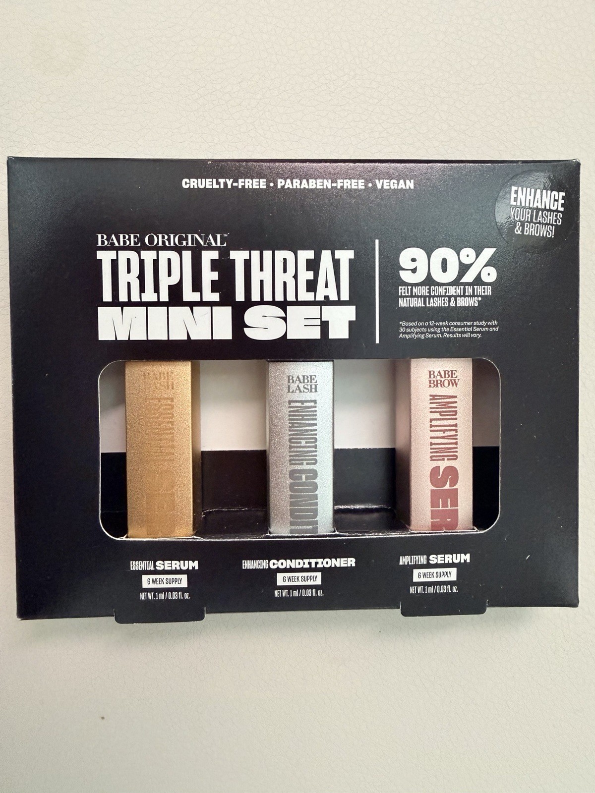 Babe Original Triple Threat Mini Set To Enhance Lashes & Brows