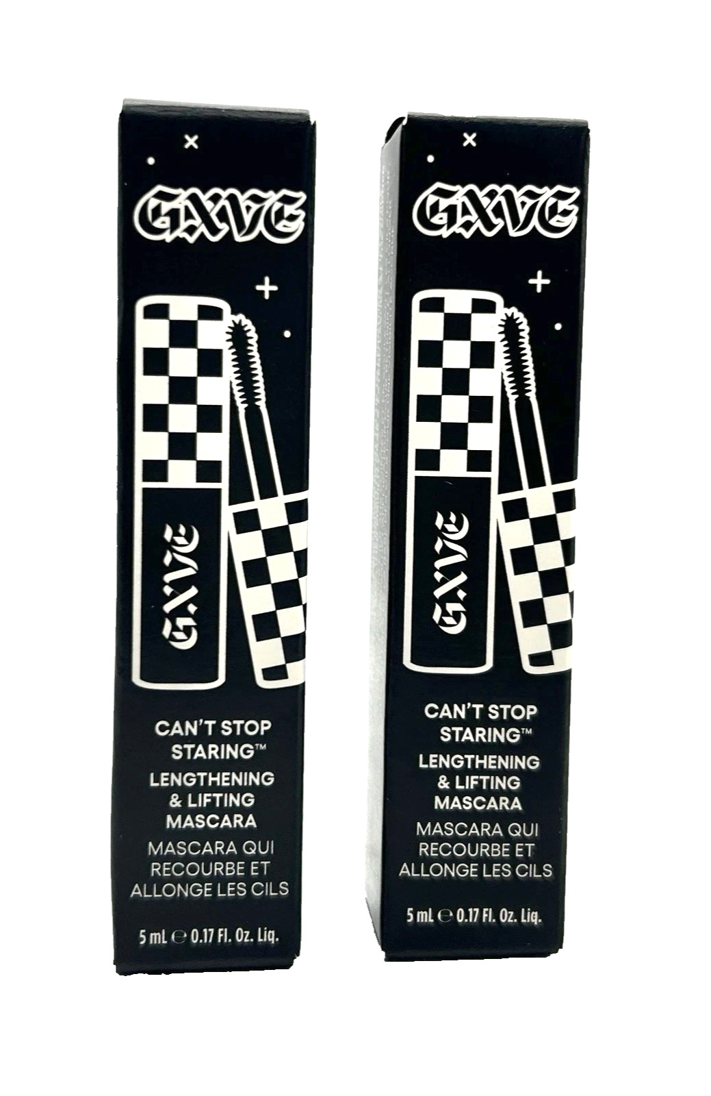 2x GXVE Gwen Stefani Can’t Stop Staring Lengthening & Lifting Mascara TRAVEL 5ml