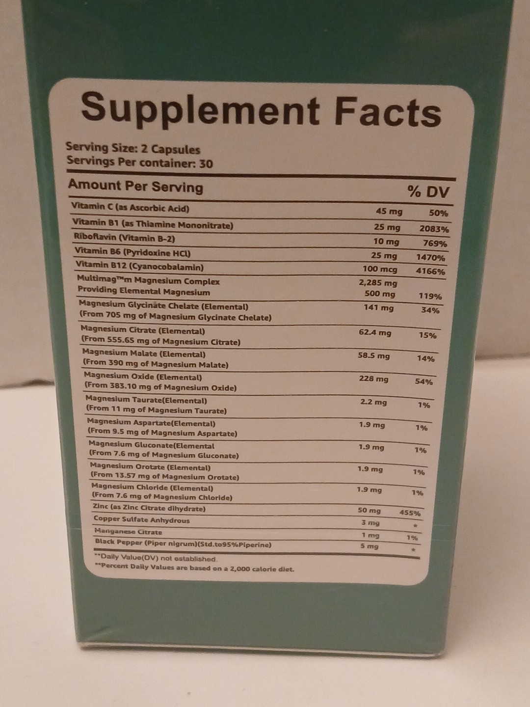 Magnesium Complex All In One 60 Veggie Capsules