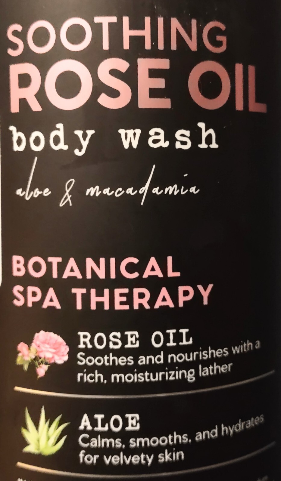 (2) Botanical Spa Therapy SOOTHING ROSE OIL BODY WASH Aloe & Macadamia 32 oz ea