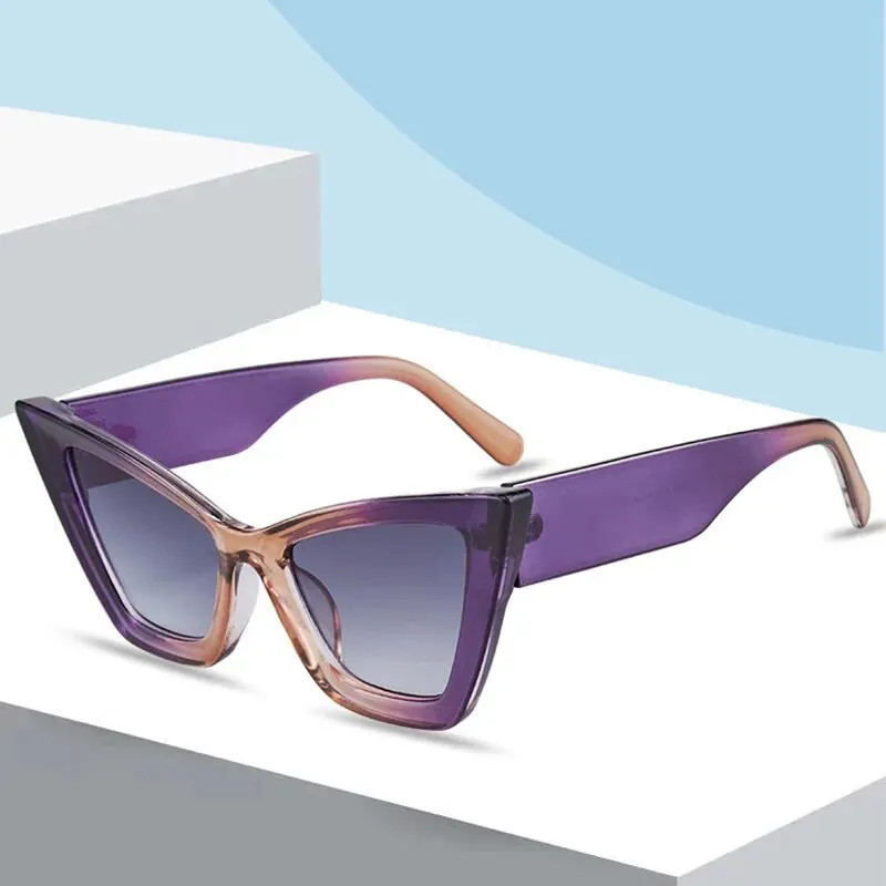New Large Frame Triangle Cat-eye Sunglasses Europe And The United States Fashion