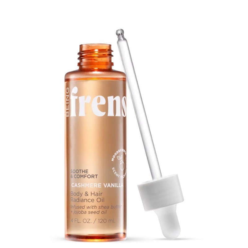 Being Frenshe Cashmere Vanilla Body & Hair Oil with Shea Butter Jojoba – 4 fl oz