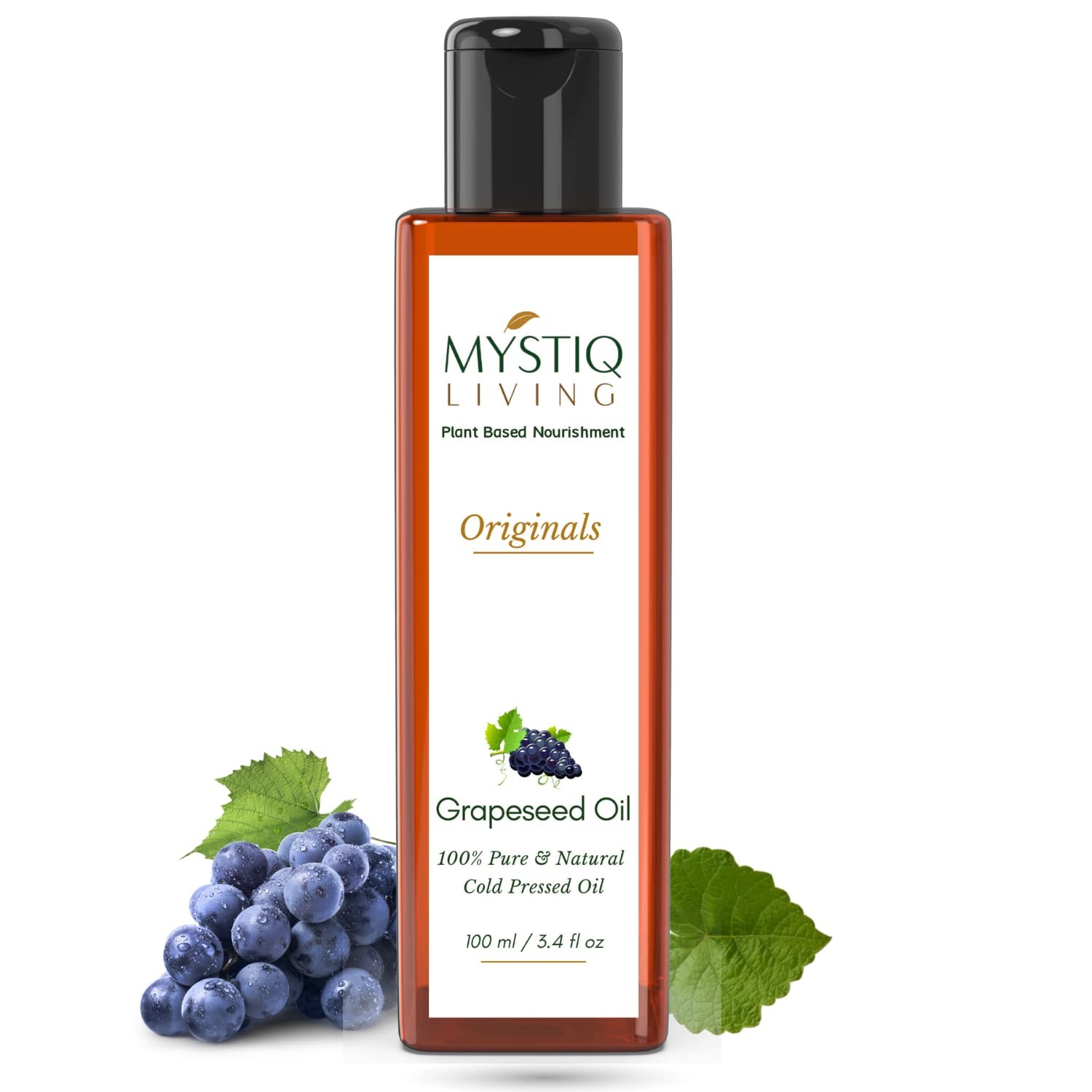 Mystiq Living Grapeseed Oil For Skin And Hair 100ml
